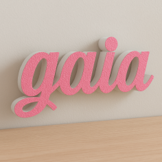 Nome Gaia in Polistirolo per Decorazioni Personalizzate