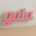 Nome Gaia in Polistirolo per Decorazioni Personalizzate