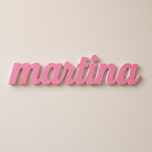 Nome Martina in Polistirolo - Decorazioni...