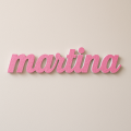 Nome Martina in Polistirolo - Decorazioni Personalizzate