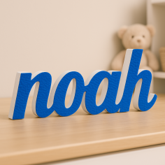 Nome Noah in Polistirolo per Decorazioni Personalizzate