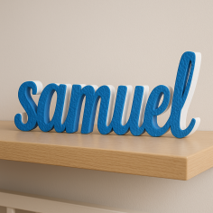 Nome Samuel in Polistirolo - Decorazioni Personalizzate