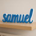 Nome Samuel in Polistirolo - Decorazioni Personalizzate