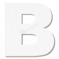 Lettera B in Polistirolo Personalizzabile 10cm 15cm 24cm 45cm 2