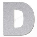 Lettera D in polistirolo - Arial - Argento