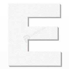 Lettera E in Polistirolo Personalizzabile per Decorazioni 2