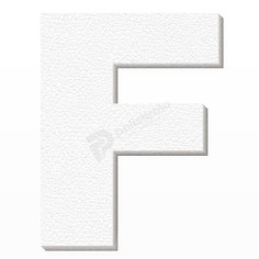Lettera F in Polistirolo Personalizzabile per Decorazioni 2