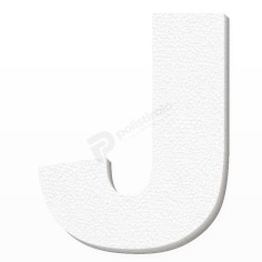 Lettera J in Polistirolo Personalizzabile per Decorazioni 2