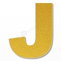Lettera J in polistirolo - Arial - Oro