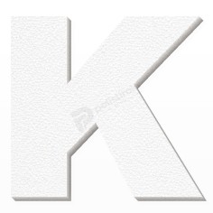Lettera K in Polistirolo Personalizzabile per Decorazioni 2