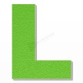 Lettera L in polistirolo - Arial - Verde
