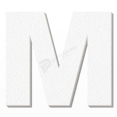 Lettera M in Polistirolo Personalizzabile per Decorazioni 2