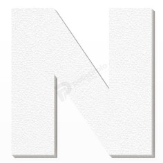 Lettera N in Polistirolo Personalizzabile per Decorazioni 2