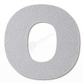 Lettera O in polistirolo - Arial - Argento