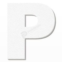 Lettera P in Polistirolo Personalizzabile per Decorazioni 2