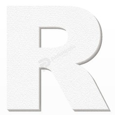 Lettera R in Polistirolo Personalizzabile per Decorazioni 2