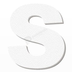Lettera S in Polistirolo Personalizzabile per Decorazioni 2