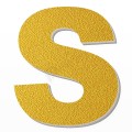 Lettera S in polistirolo - Arial - Oro