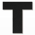 Lettera T in polistirolo - Arial - Nero
