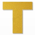 Lettera T in polistirolo - Arial - Oro