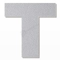 Lettera T in polistirolo - Arial - Argento