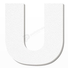 Lettera U in Polistirolo Personalizzabile per Decorazioni 2