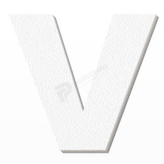 Lettera V in Polistirolo Personalizzabile per Decorazioni 2