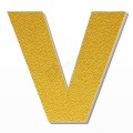 Lettera V in polistirolo - Arial - Oro