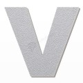 Lettera V in polistirolo - Arial - Argento