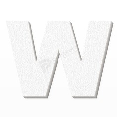 Lettera W in Polistirolo Personalizzabile per Decorazioni 2