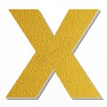 Lettera X in polistirolo - Arial - Oro
