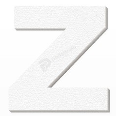 Lettera Z in Polistirolo Personalizzabile per Decorazioni 2