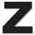 Lettera Z in polistirolo - Arial - Nero