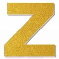 Lettera Z in polistirolo - Arial - Oro