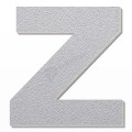 Lettera Z in polistirolo - Arial - Argento