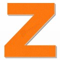 Lettera Z in polistirolo - Arial - Arancione