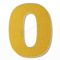 Numero 0 in polistirolo - Arial - Oro