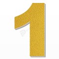 Numero 1 in polistirolo - Arial - Oro
