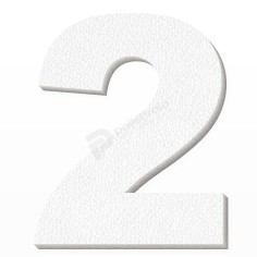 Numero 2 in Polistirolo Personalizzabile per Eventi e Decorazioni 2