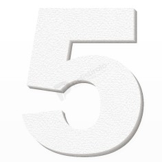 Numero 5 Cinque Polistirolo Personalizzabile 10cm 15cm 24cm 2