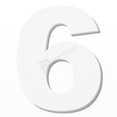 Numero 6 in Polistirolo Personalizzabile per Eventi e Decorazioni 2