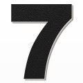 Numero 7 in polistirolo - Arial - Nero