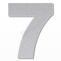 Numero 7 in polistirolo - Arial - Argento