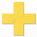 Simbolo + in polistirolo - Arial - Giallo