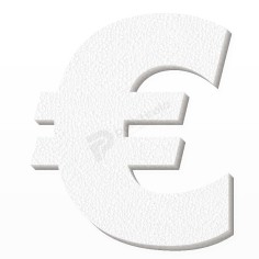 Simbolo Euro € in Polistirolo Personalizzato 2