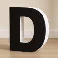 Lettera D in Polistirolo Personalizzabile per Decorazioni