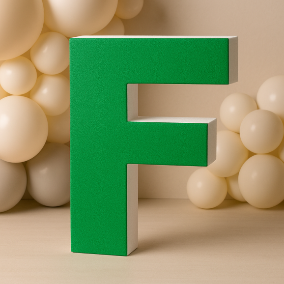 Lettera F in Polistirolo Personalizzabile per...